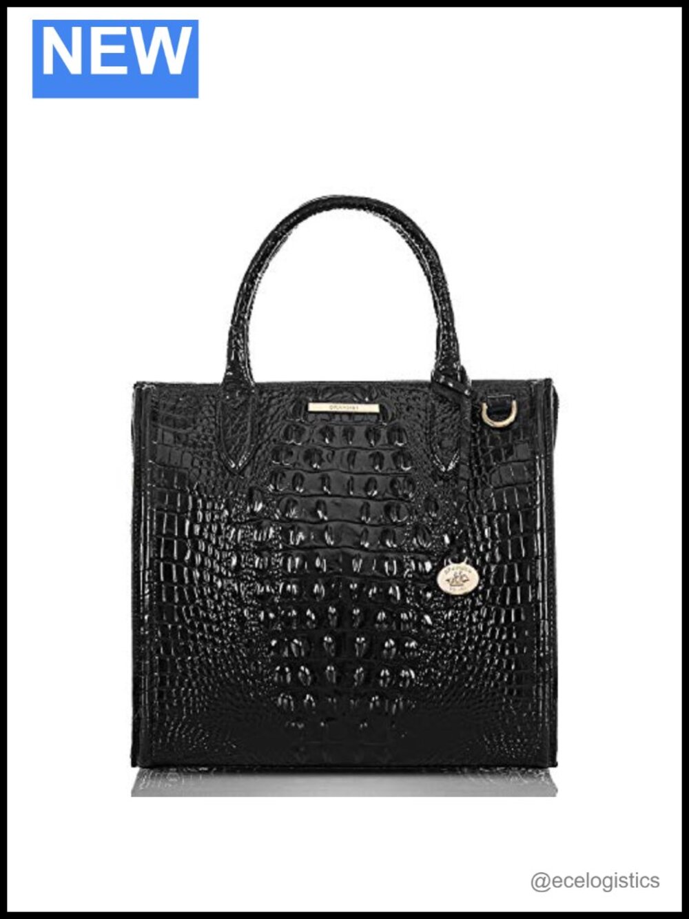 Genuine Leather Designer Satchel Handbag with Crossbody Strap